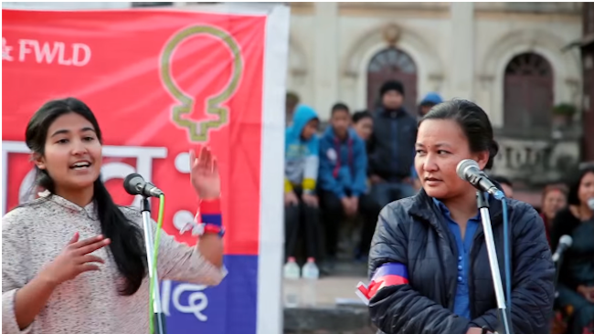 Poem about statelessness performed at a slam poetry event in Nepal