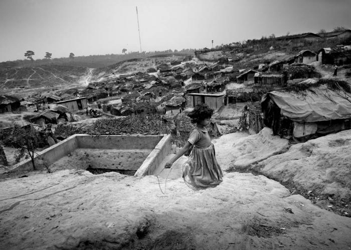 10.	Child playing in Rohingaya camp in Bangladesh © Saiful Huq Omi